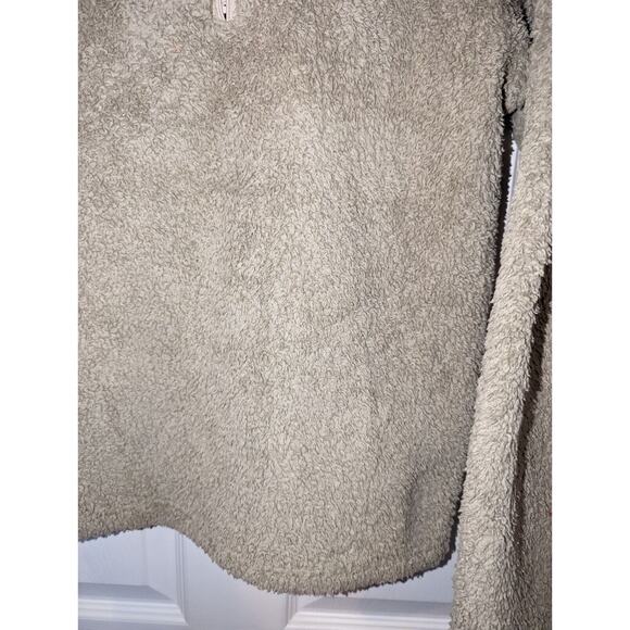 Patagonia Pullover 1/4 Zip Women's Large Beige Sherpa Fleece Los Gatos - Picture 3 of 14